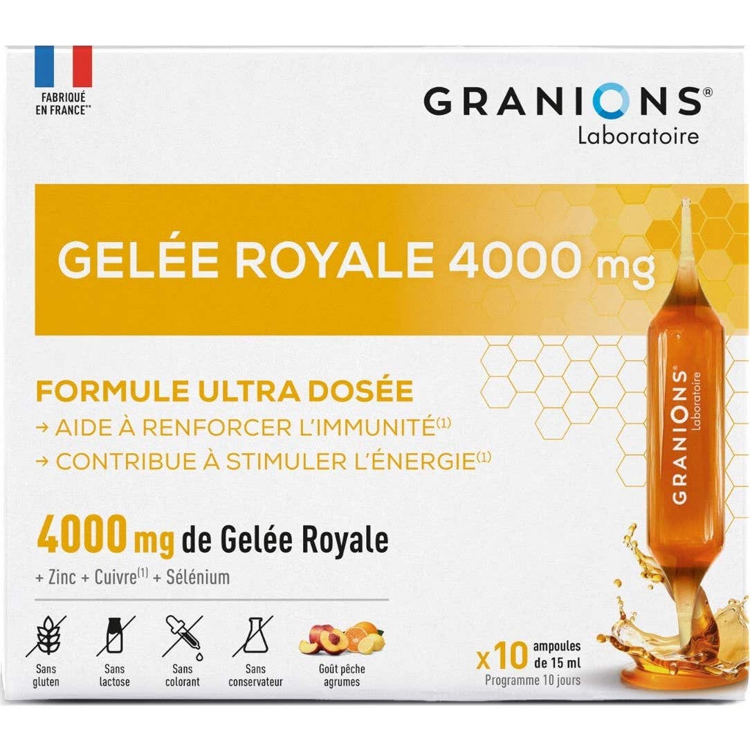 Granions Gelée Royale 4000mg 10 Ampoules