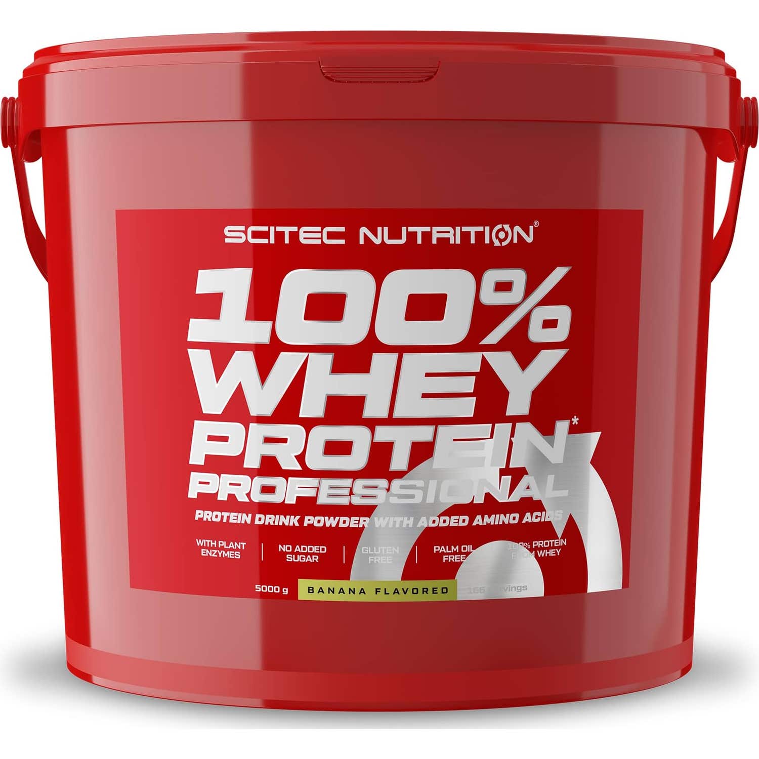 Scitec Nutrition 100% Whey Protein Professional 5 Kg - FÃ³rmula Mejorada Sin Gluten Ni AzÃºcares Sabor PlÃ¡tano-image