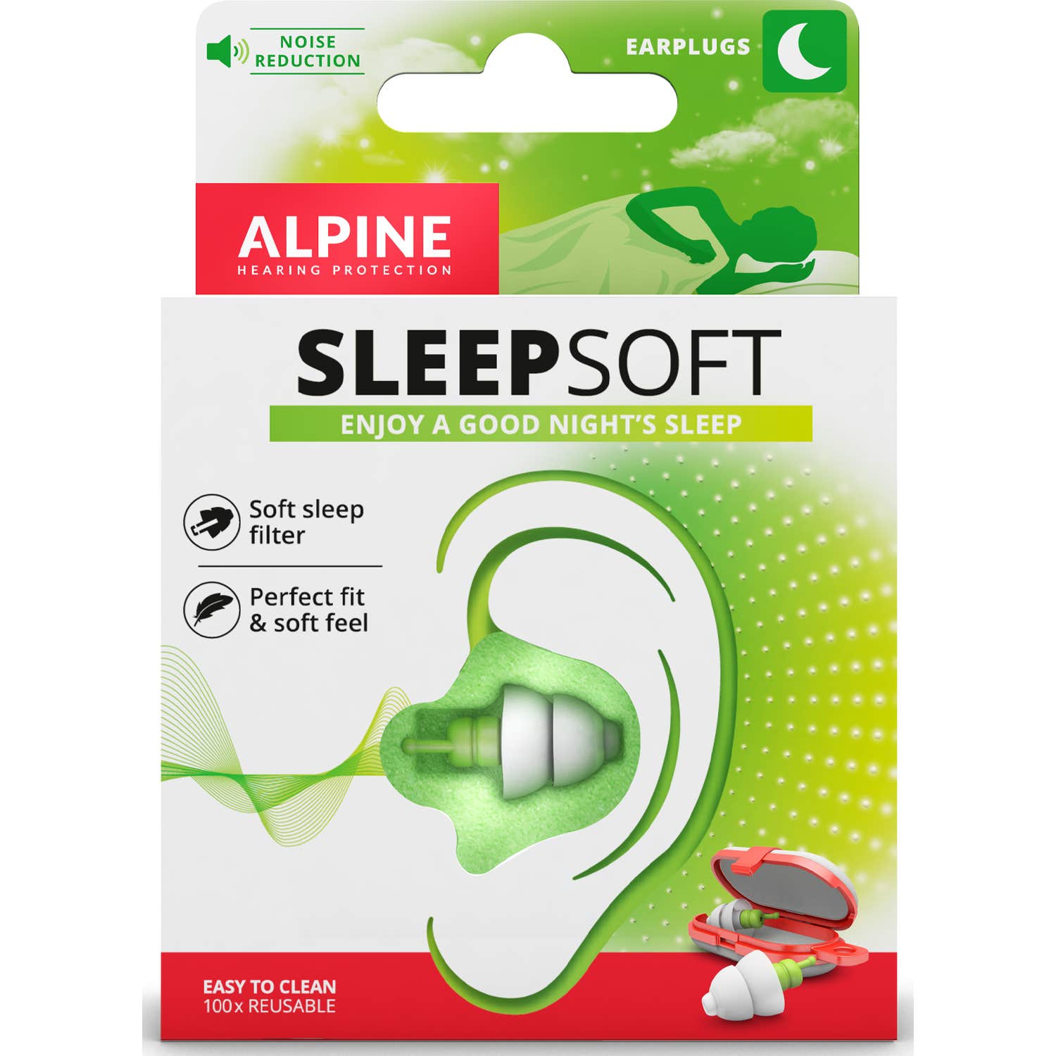 Bouchons d'oreille Alpine SleepSoft 2 pièces