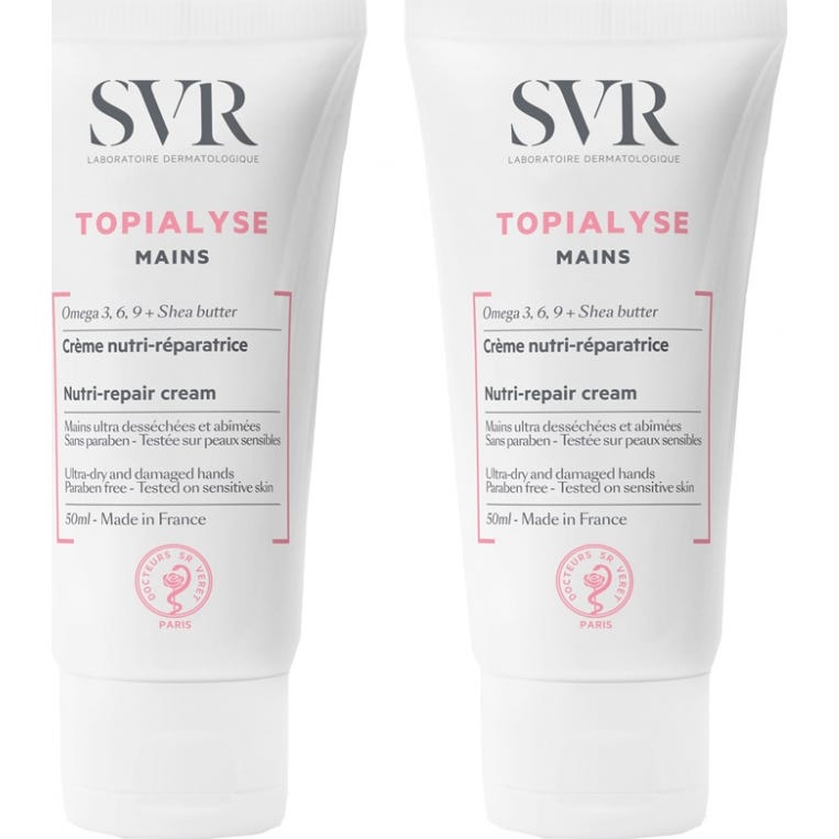 SVR Topialyse Mains Crème Nutri Réparatrice 2x50ml