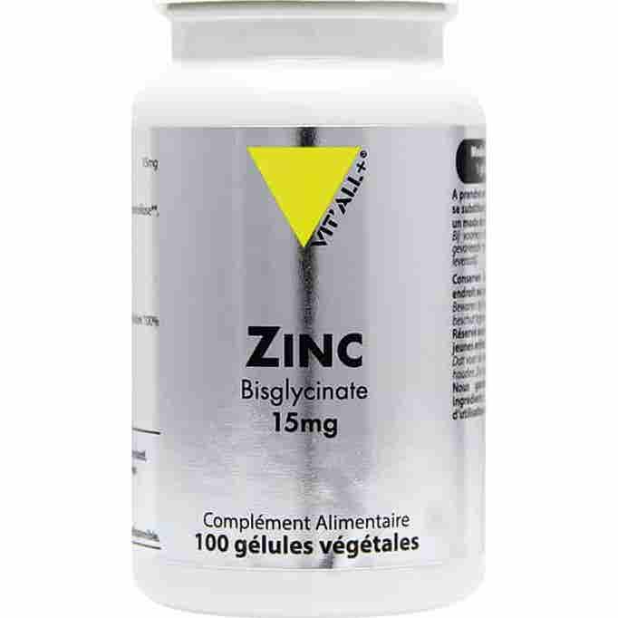 Vit'All+ Zinc Bisglycinate 15mg 100 gélules végétales