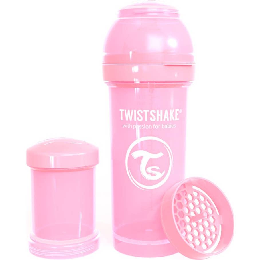 Twistshake Biberón Anticólico Rosa +2m 260ml