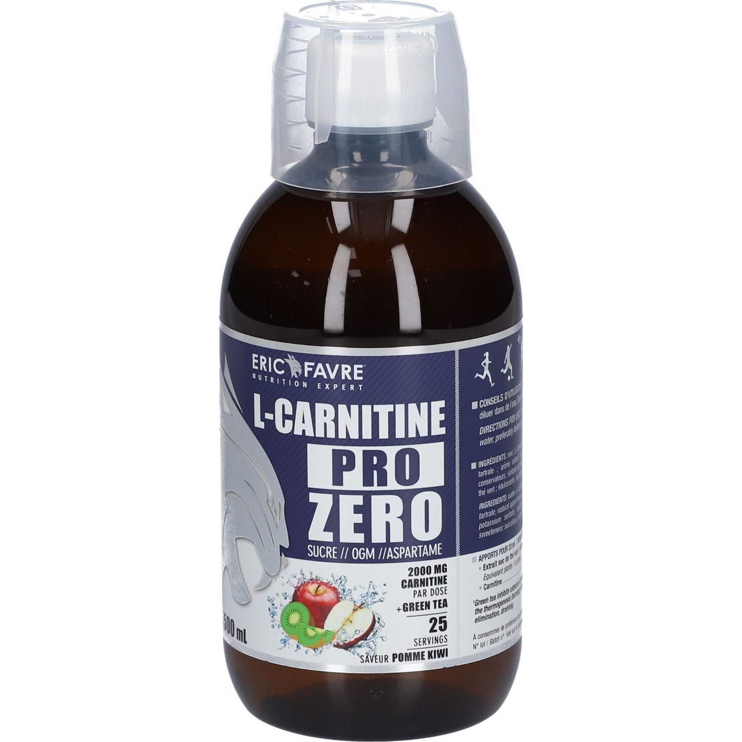 Eric Favre L-Carnitine Pro Zero Pomme Kiwi 500ml