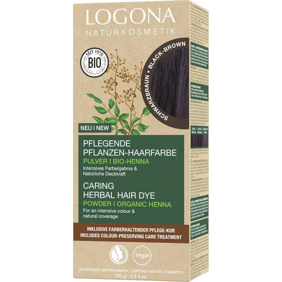 Logona Colorant végétal 101 Brun Noir 100g