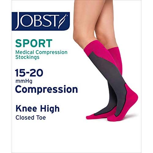 Jobst Sport Sock 15-20mmHg CC1 T-S Rose 2pcs