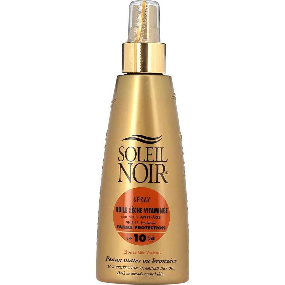 Soleil Noir Spray Huile Sèche Vitaminée Faible Protection Spf 10 150ml