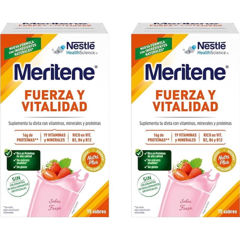Meritene Force et Vitalité Fraise 2x15 Sachets