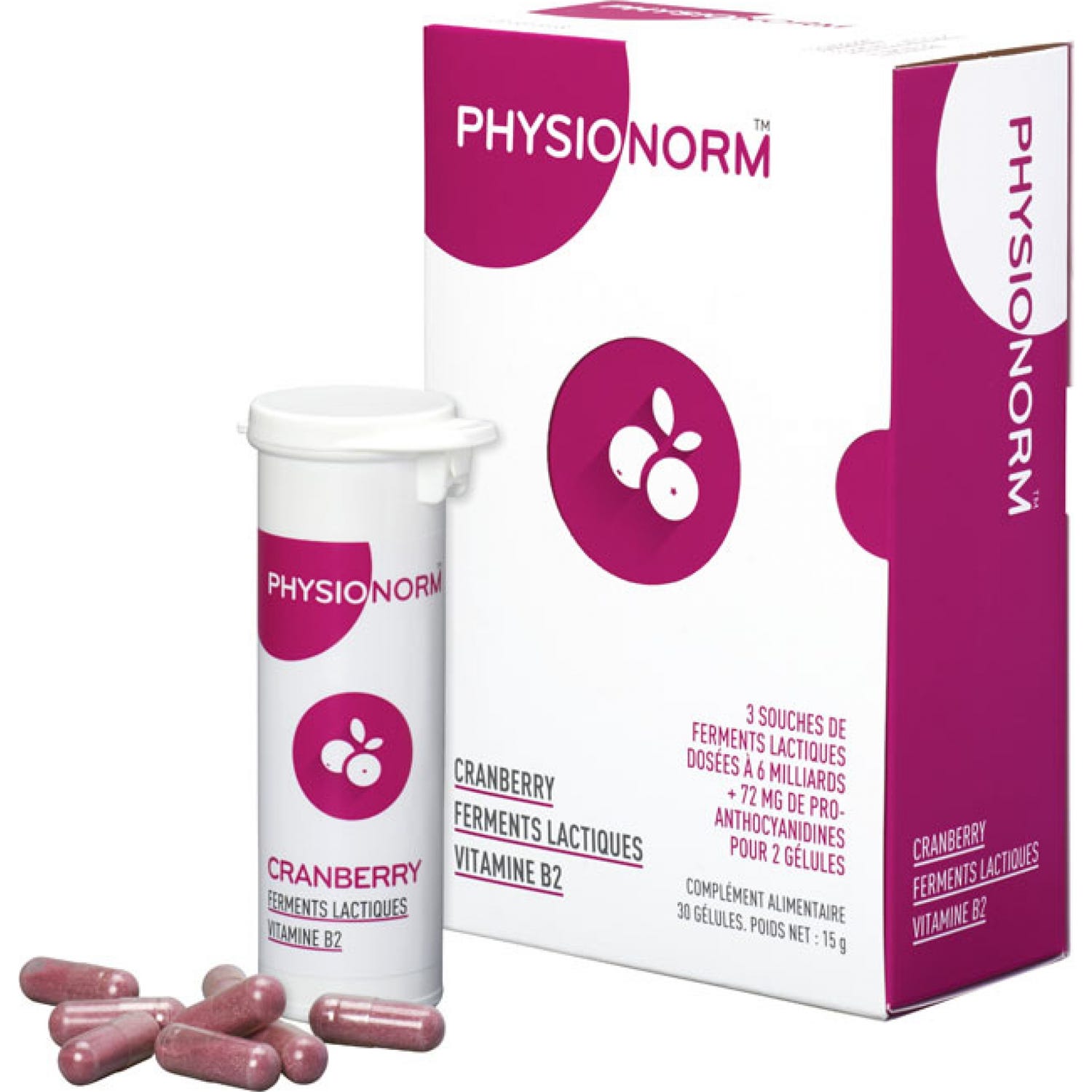 Physionorm Gynécologie Physionorm Cranberry 30 gélules
