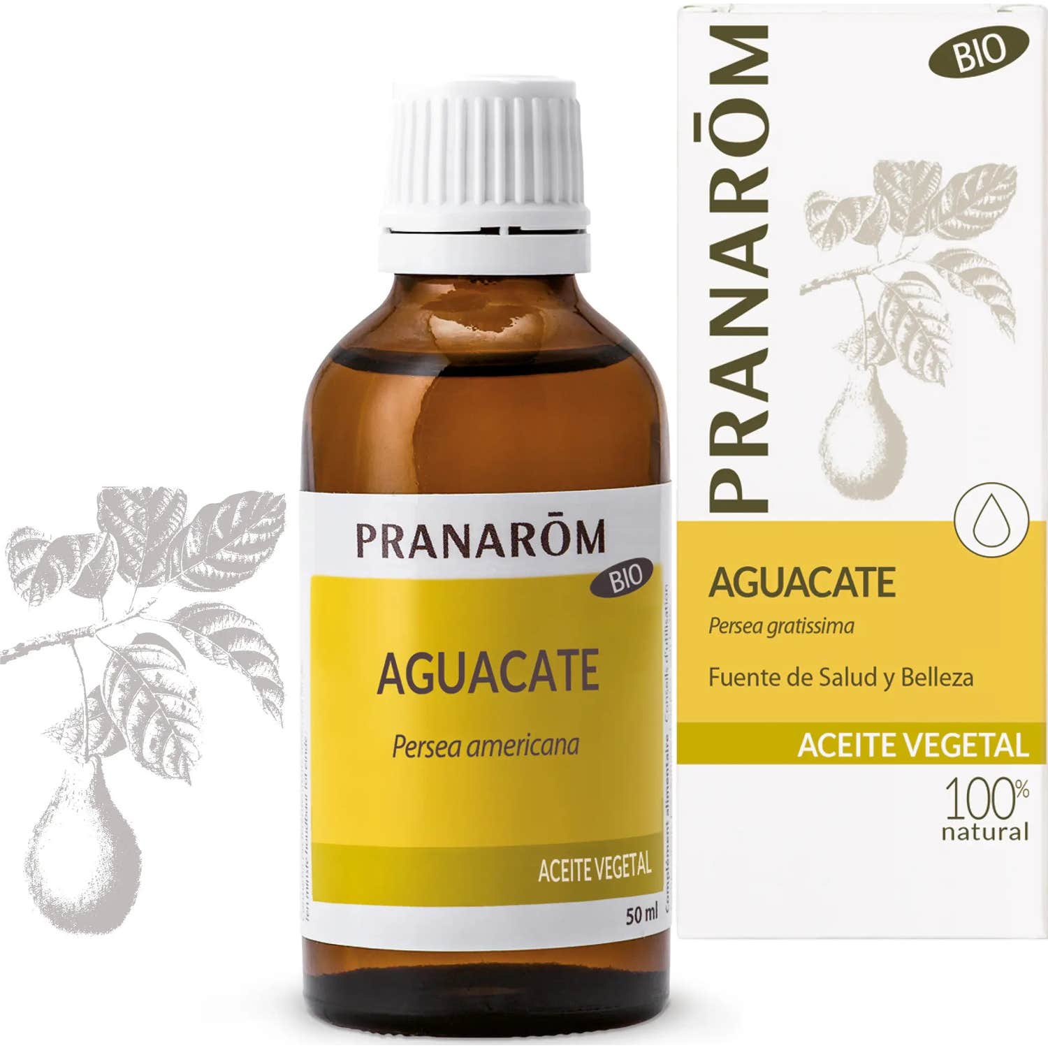 Pranarôm Huile végétale Bio Avocat 50ml