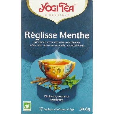 Yogi Tea Réglisse Menthe Bio 17 sachets
