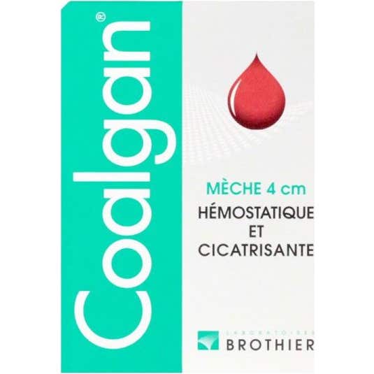 Brothier Coalgan Mèches Stériles Hemostatiques x5