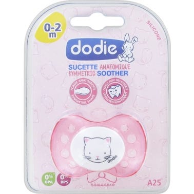 Dodie Naissance Sucette Anatomique Silicone Fille 02mois