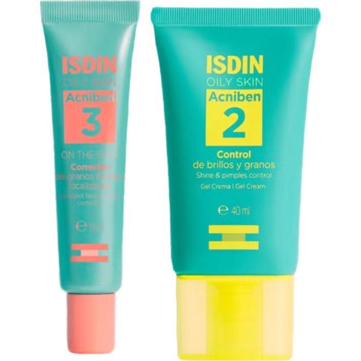ISDIN Pack Acniben On the Spot Corrector + Control Brillos y Granos