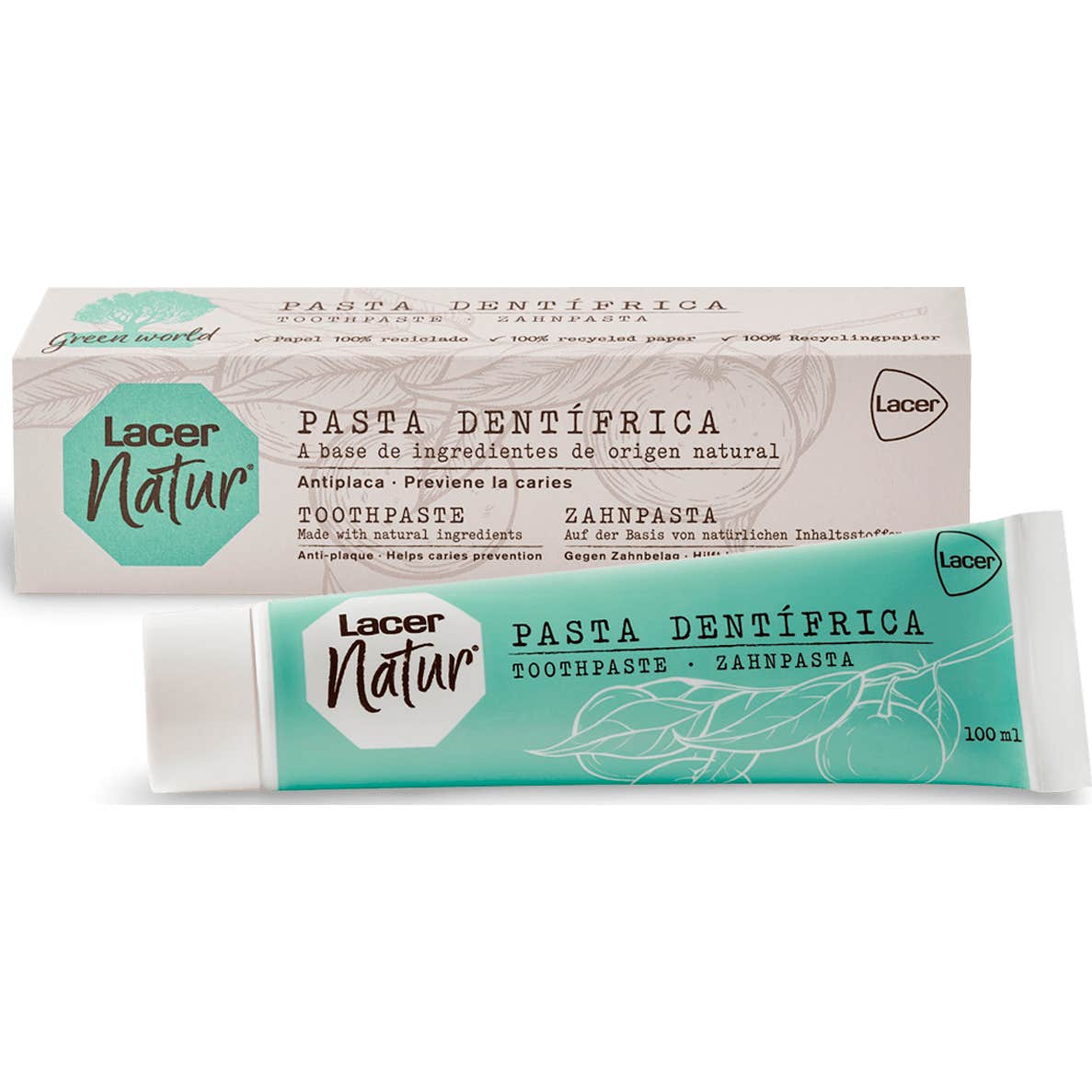 Lacer Pasta Dentrifies Natural Ingredients