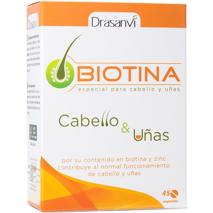 Drasanvi Biotine Cheveux, peau et ongles 45 Comp