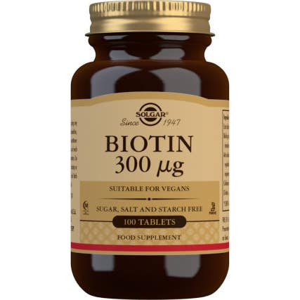Solgar Biotin 300 µg Tablets - Pack of 100