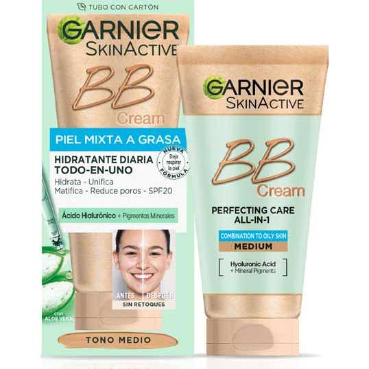 Garnier Skinactive Bb Cream Peau Mixte Grasse Spf25 Medium 50ml