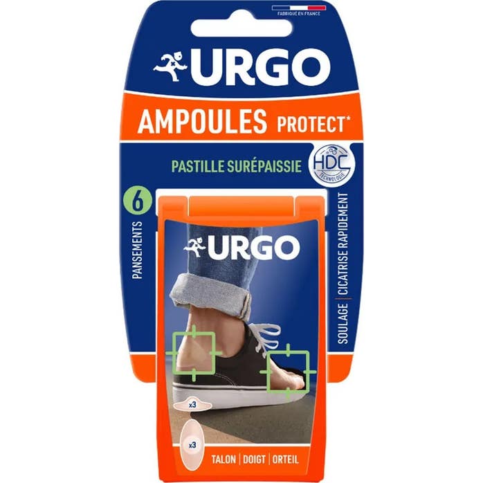 Urgo Ampoules Protect Pansement Grand et Petit 6uts