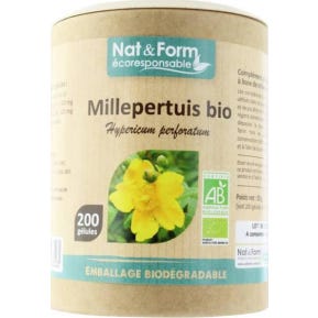 Nat & Form Eco Responsable Millepertuis Bio 200 gélules