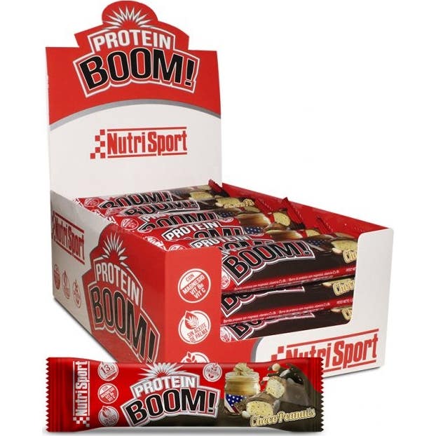 Nutrisport Protein Boom Barrita Energética Chocolate Maní 24uds