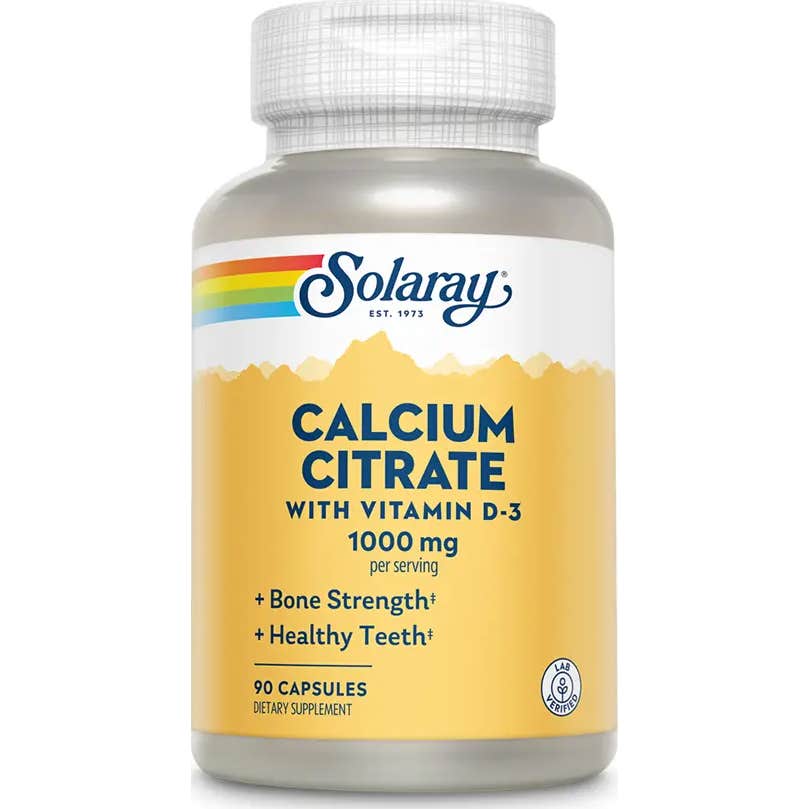 Solaray Calcium Citrate 1000mg 90 Capsules