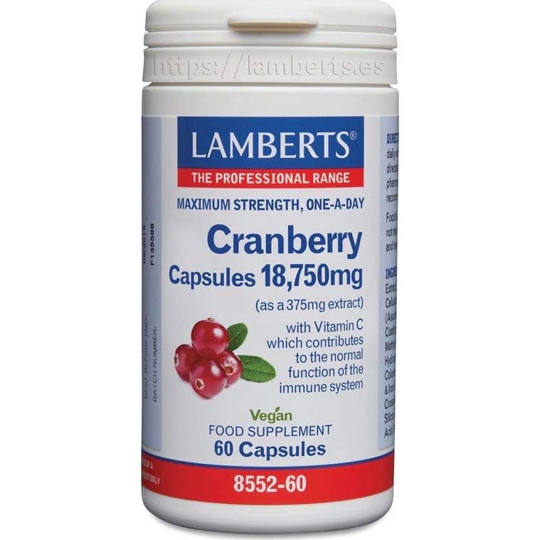 Lamberts Canneberge 18,750mg 60 Gélules
