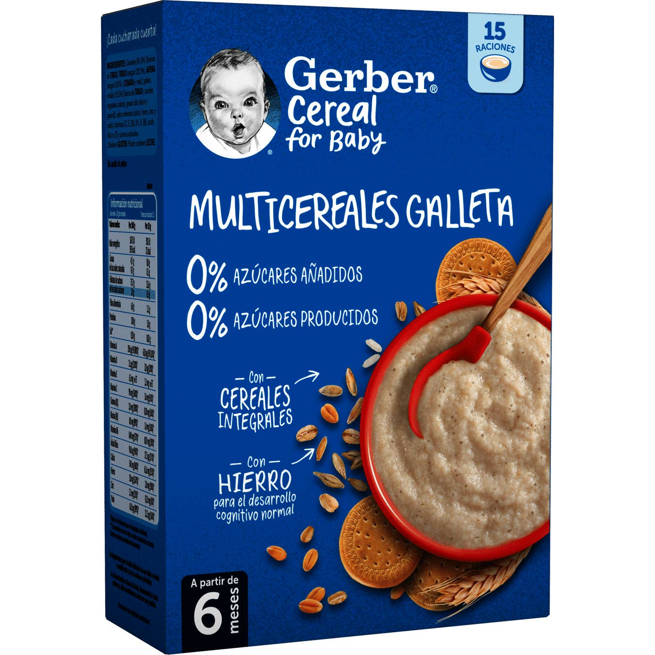 Gerber Multicereales 0% 0% Galleta 270g