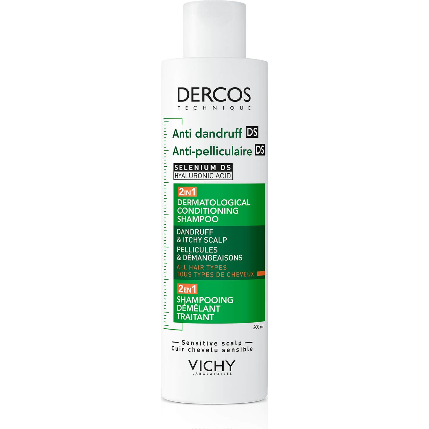 Vichy Dercos Technique Antipelliculaire DS Shampooing 2 En 1 200ml