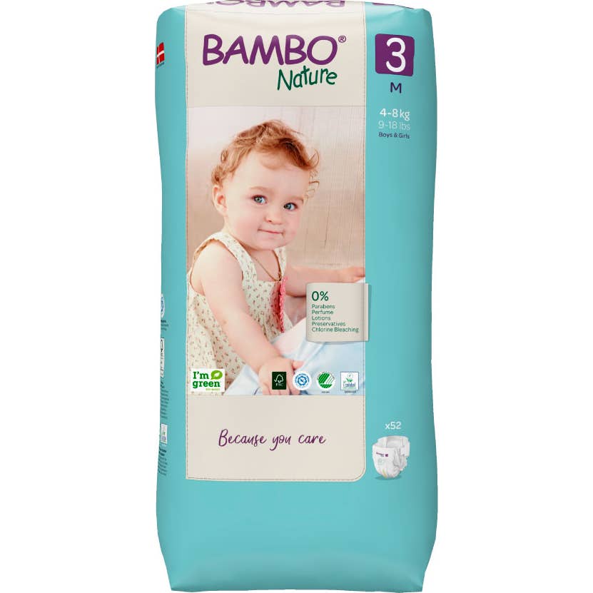 Couche Bambo Nature Taille 3 M 52 pcs