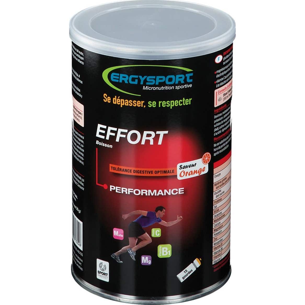 Nutergia Ergysport Effort Orange pot de 450g