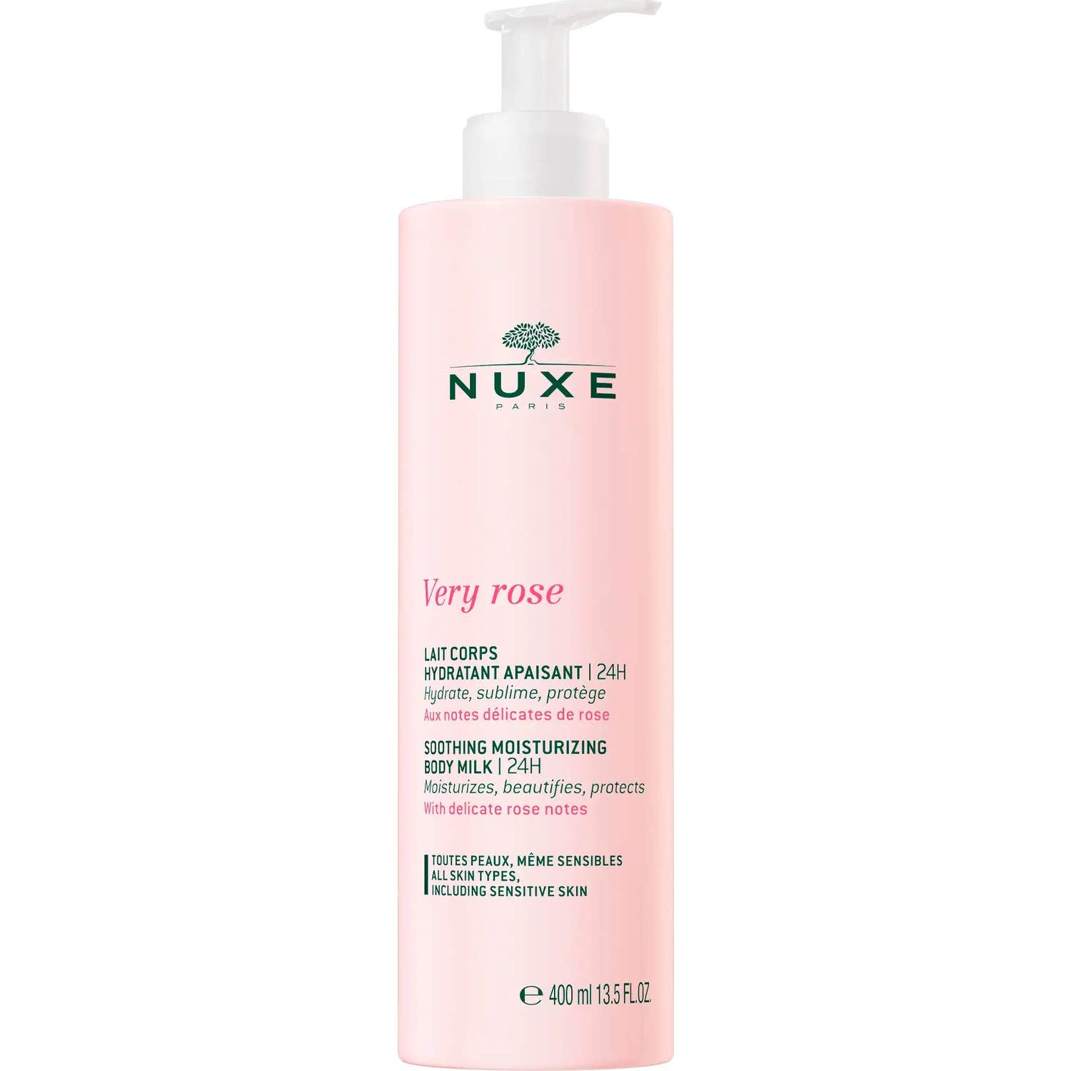 Nuxe Very Rose Lait Corps Hydratant Apaisant 24H 400ml