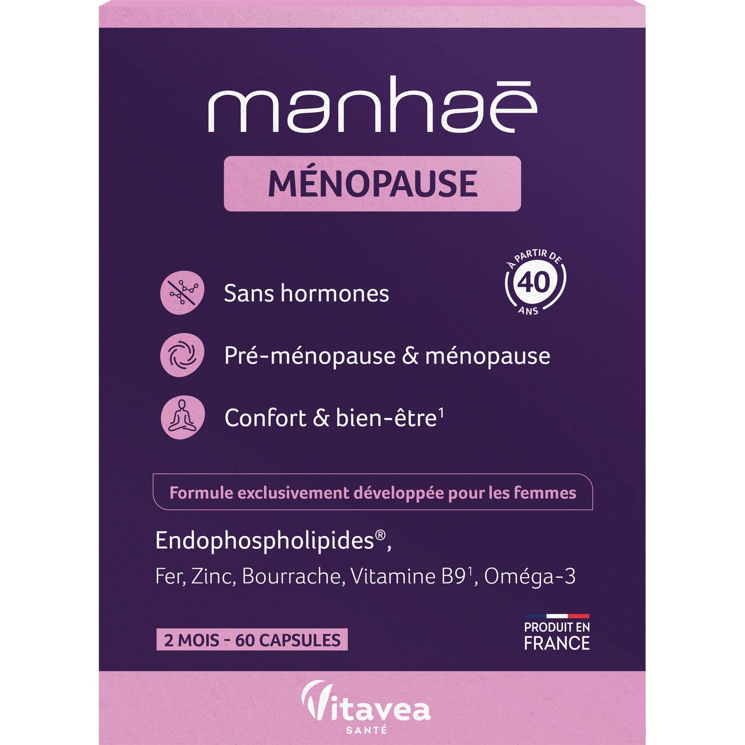 Manhaé Pré-Ménopause Ménopause 30 Capsules