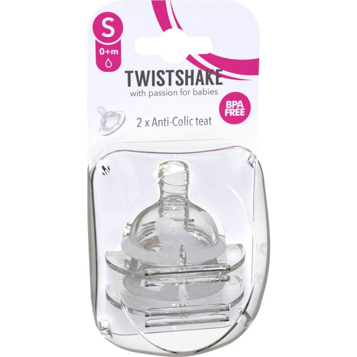 Twistshake Tétine Anti-Colique Plus +0M 2 Unités