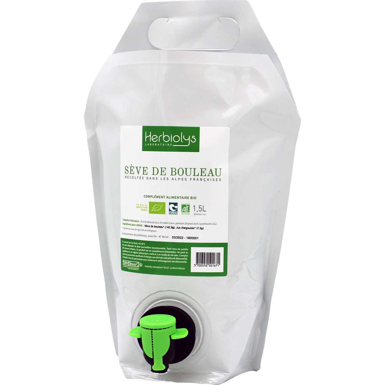 Herbiolys Sève Bouleau Bio 1,5L