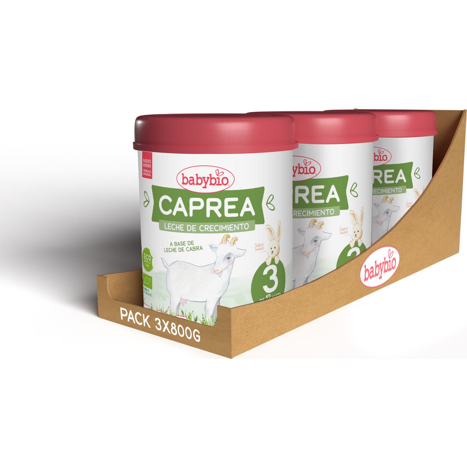 BabyBio Caprea 3 Lait Bio 3x800g
