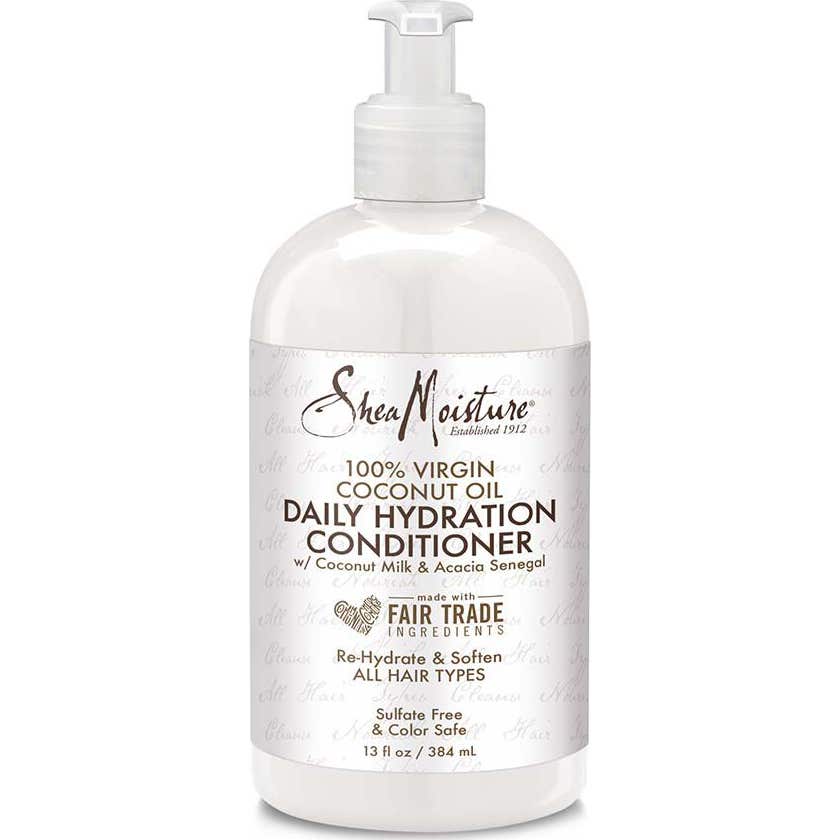 Après-shampoing hydratant quotidien à l'huile de noix de coco 100% vierge Shea Moisture 384ml
