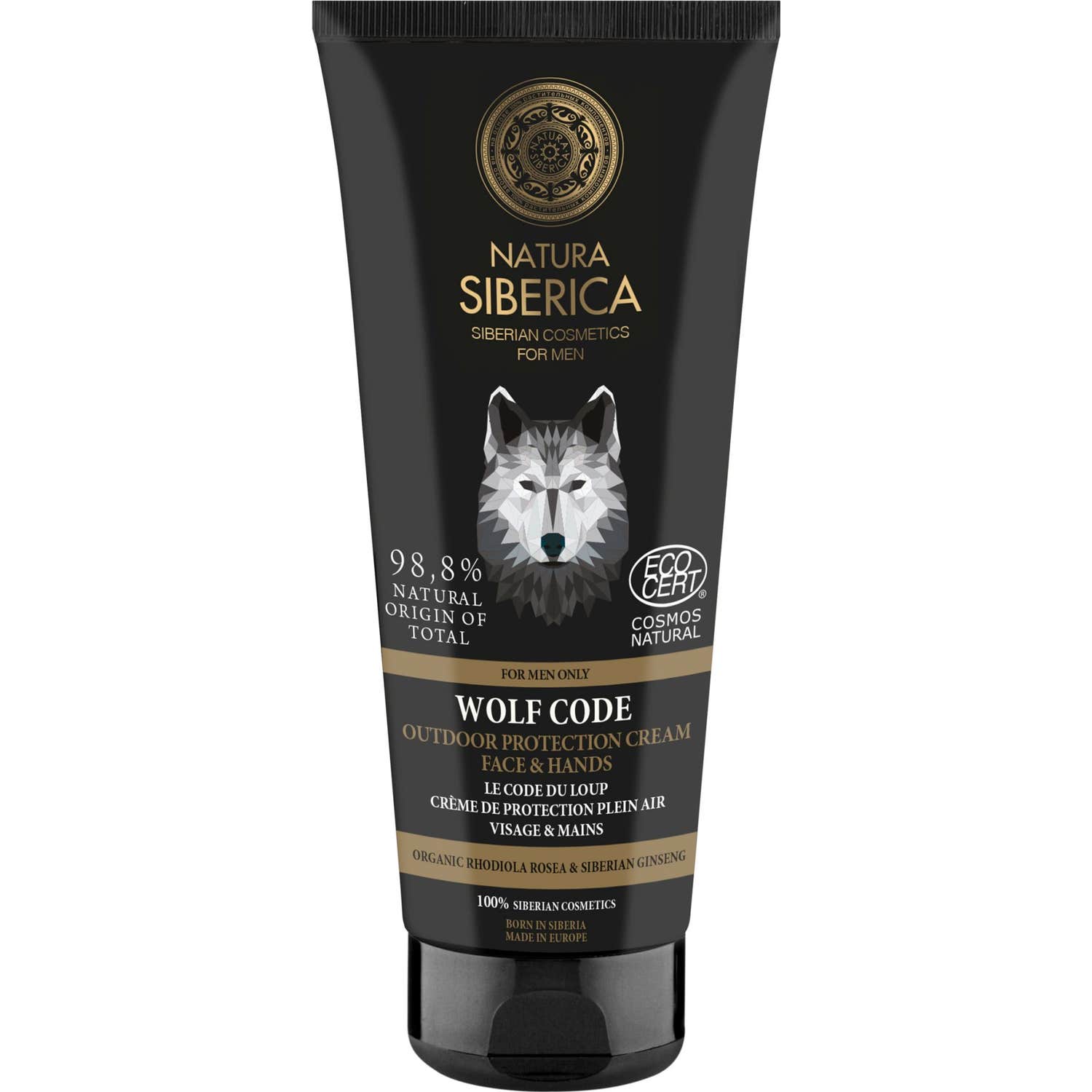 Natura Siberica La astucia del lobo - crème de protection des mains et du visage 80 ml