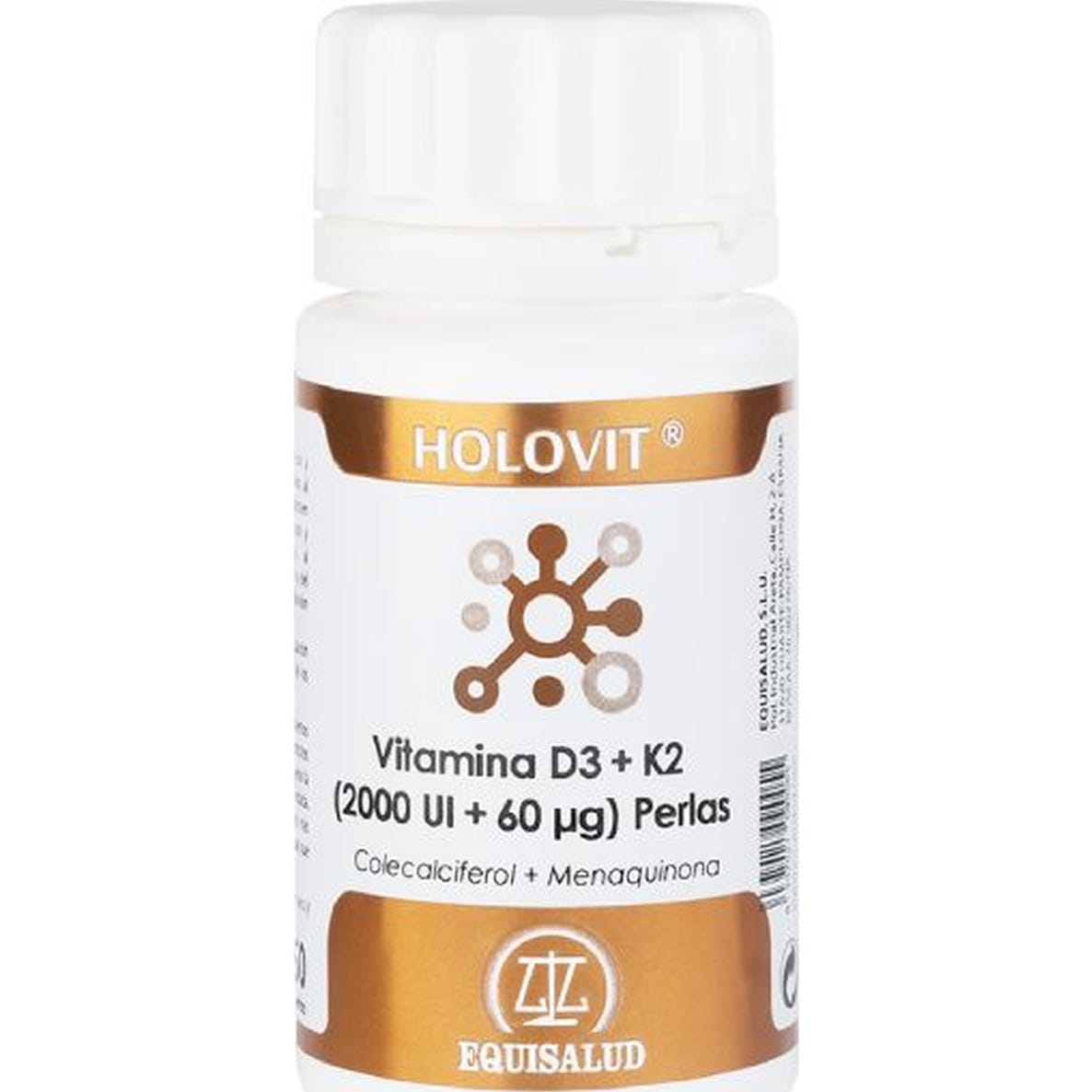 Holovit Vitamina D3 2.000UI + K2 60µg 50 perlas