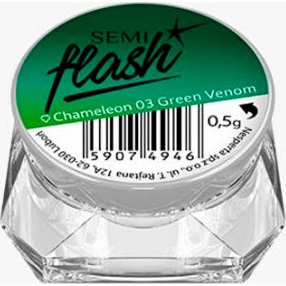 Semilac Semiflash Chameleon Green Venom 03