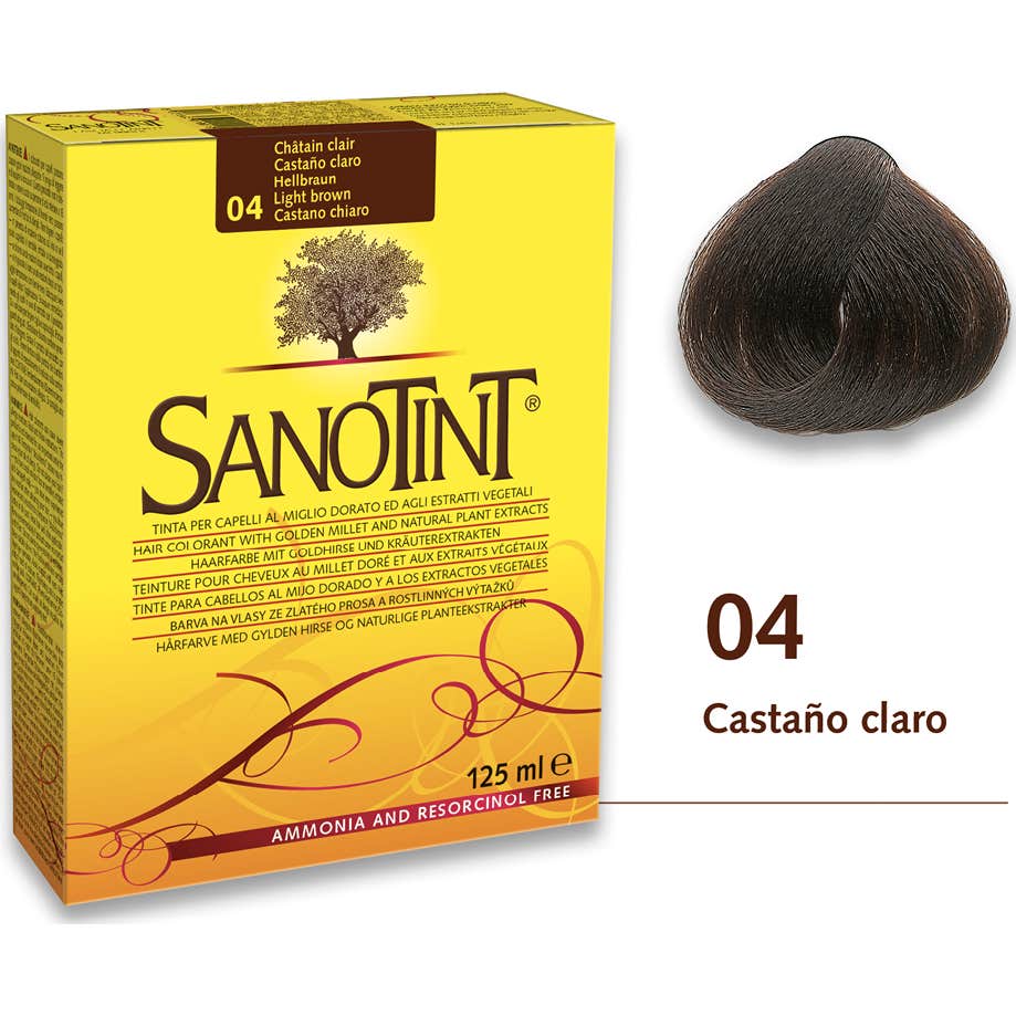 Clair Santiveri Sanotint Tinte Classic Castaño Claro 125Ml * Taille 04