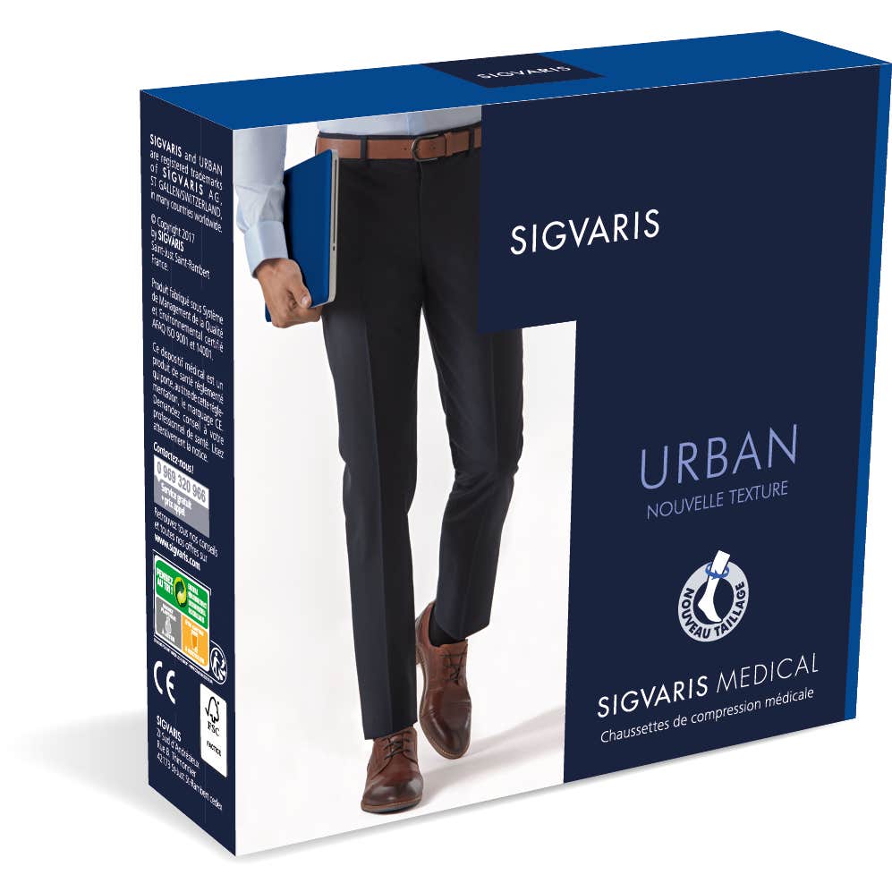 Sigvaris New Urban 2 Chaussette H Black NS 1 Paire