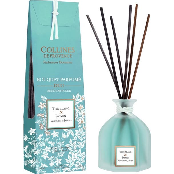 Collines de Provence Bouquet Parfumé Thé Blanc et Jasmin 100ml