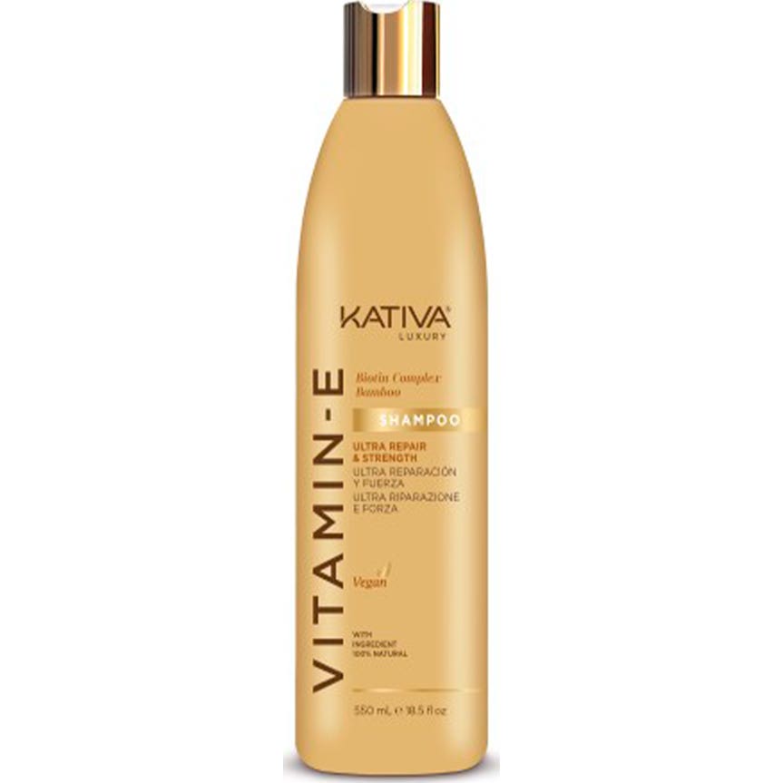 Kativa Vitamina E Biotina & Bamboo Shampoo 550ml