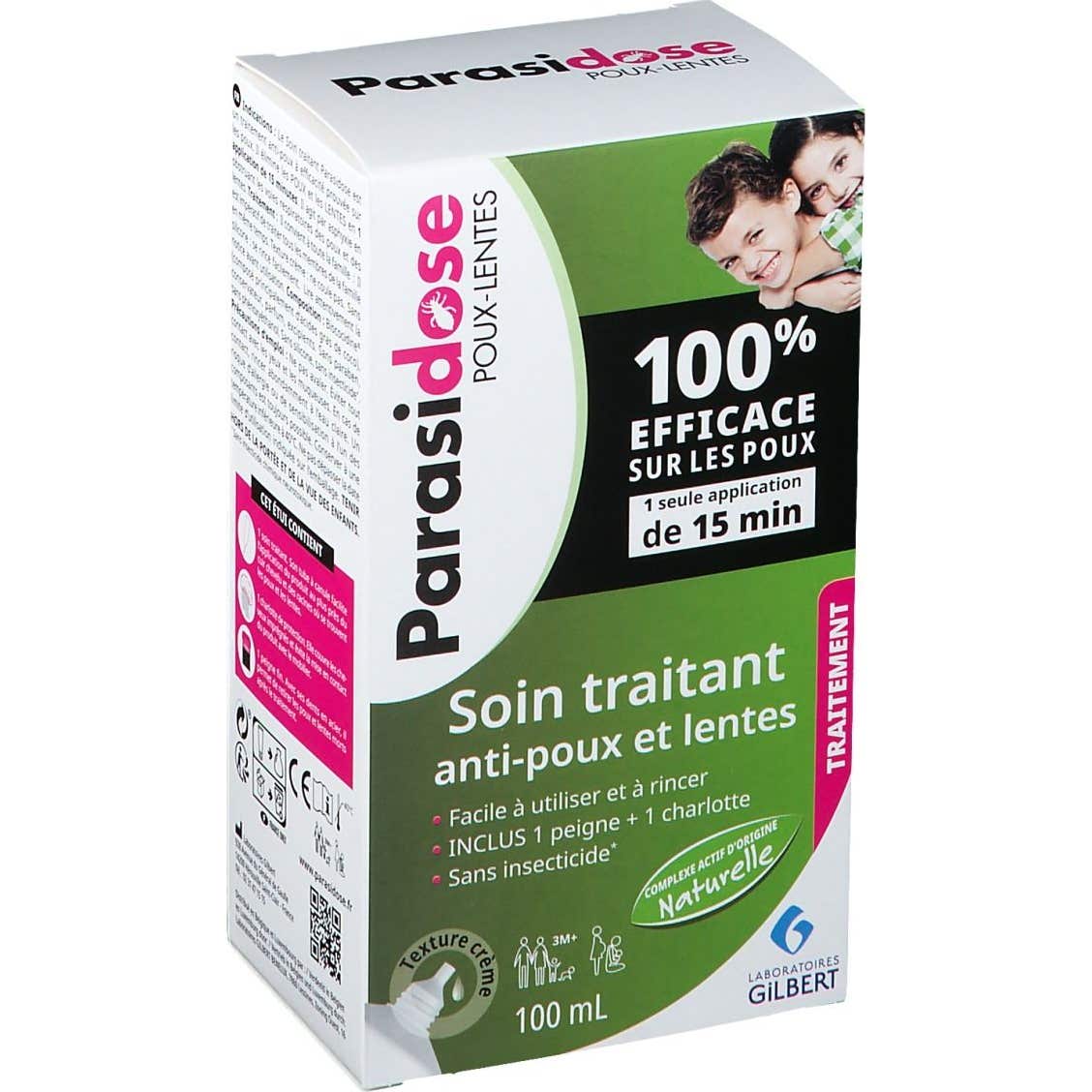gilbert Parasidose Soin Traitant Poux & Lentes 100ml