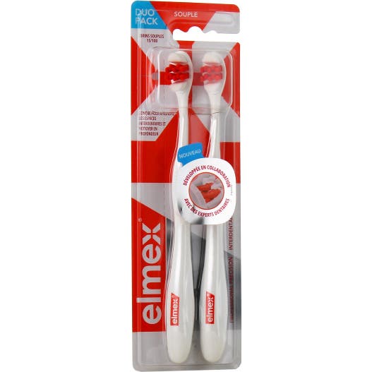 Elmex Précision Interdentaire 2 Brosses À Dents Souple