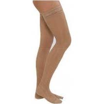Bas Medilast long avec dentelle noire T-L 1 paire