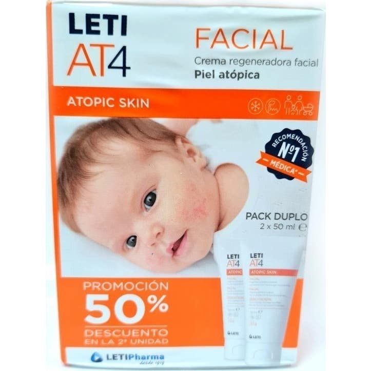 Leti AT4 Crème pour le visage 2x50ml