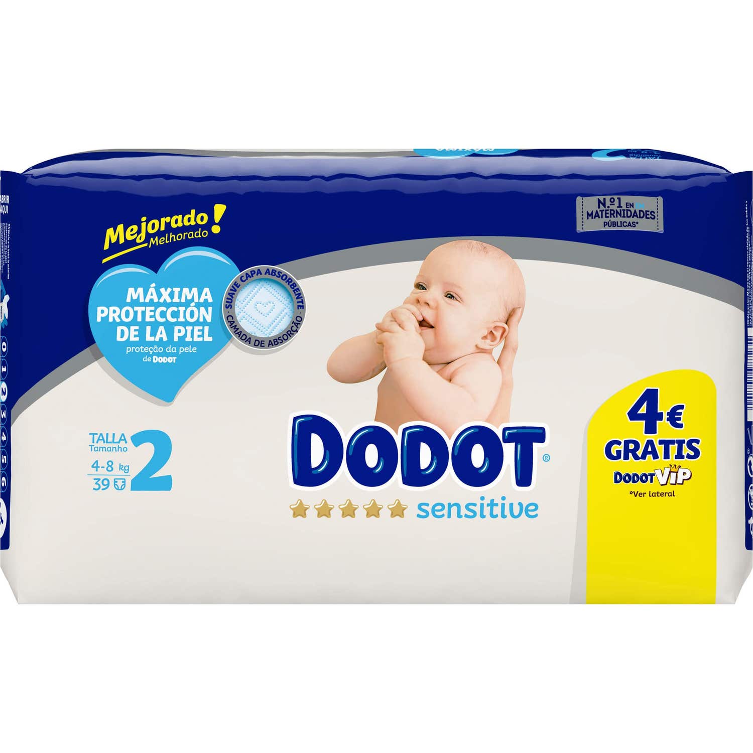 Dodot Sensitive Couche Bébé Taille 2 39uts