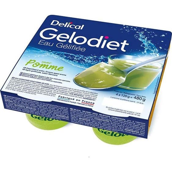 Delical Gelodiet Eau gel Pomm 4X120