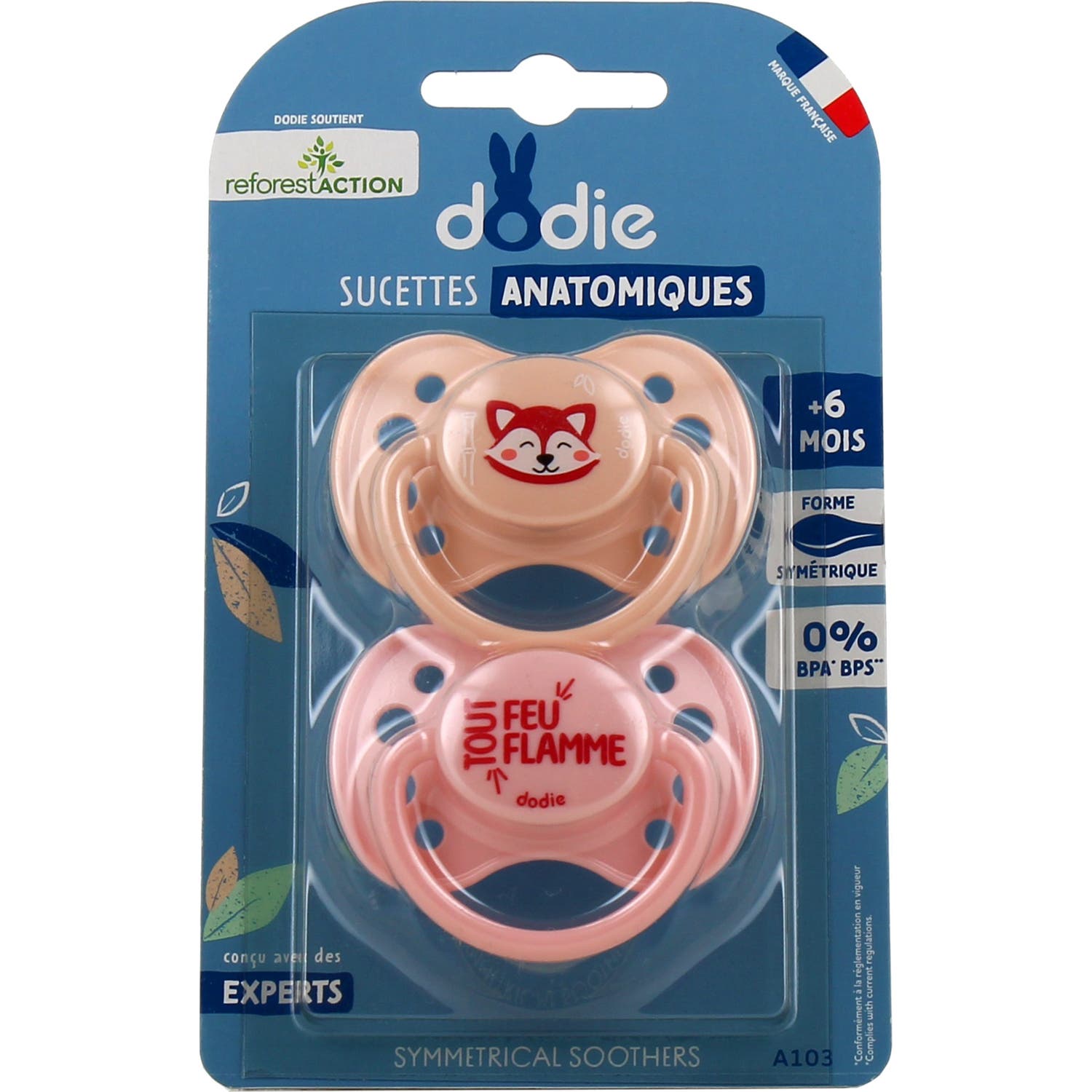 Dodie Sucette Anatomique Panda 6M+ A102 2uts